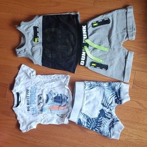 Bundle 2 baby boy summer outfits size 6 months